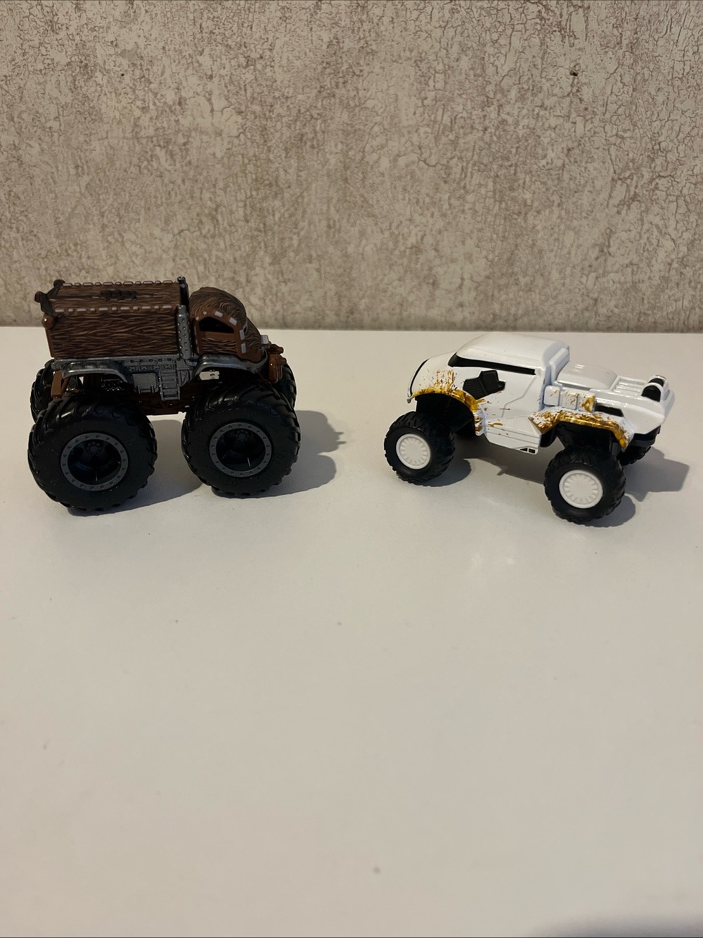 Hotwheels Star Wars Bundle Chewbacca Monster Truck & All Terrain Storm Trooper